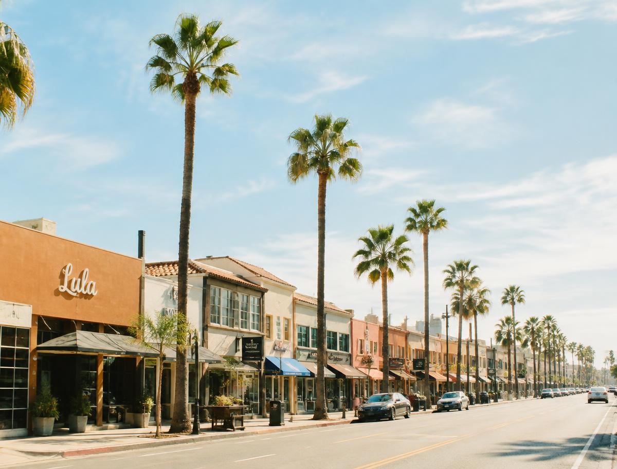 Nearby Los Angeles street